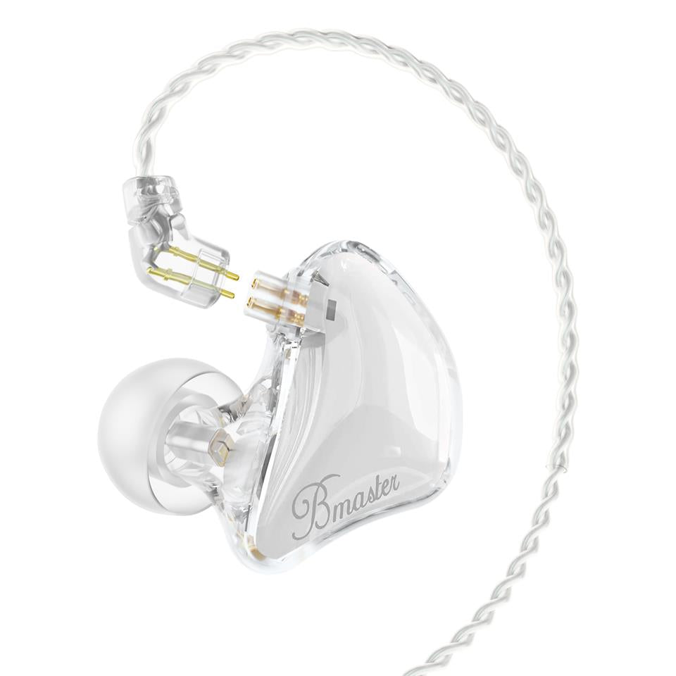 BASN Bmaster 2-Pin Triple Drivers In Ear Monitor Headphones (White)