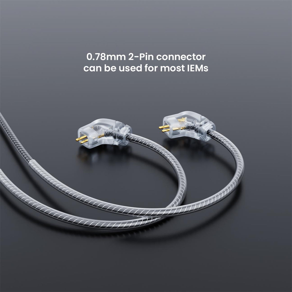 2 pin iem cable with online mic