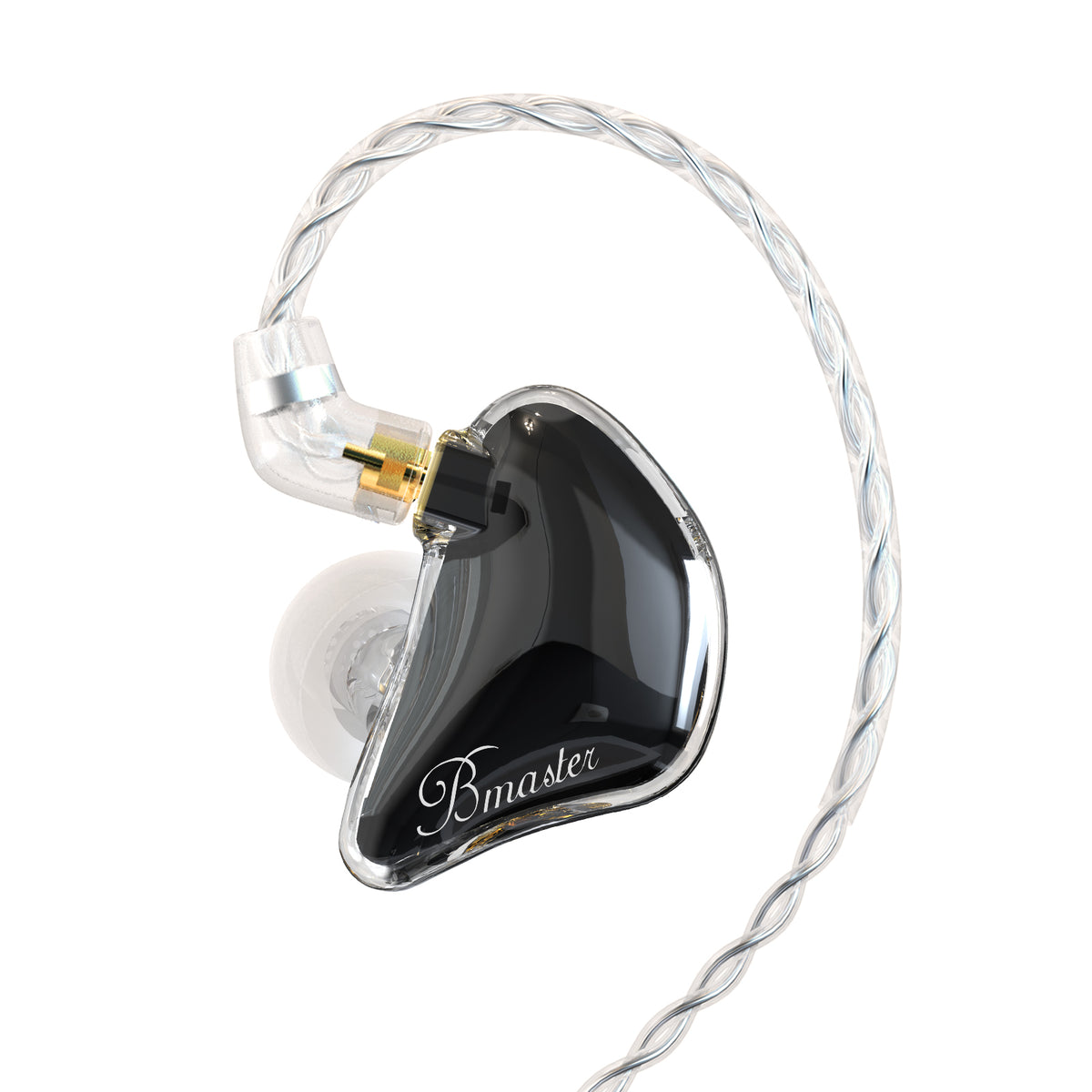BASN Bmaster Triple Drivers In Ear Monitor Headphones (Clear