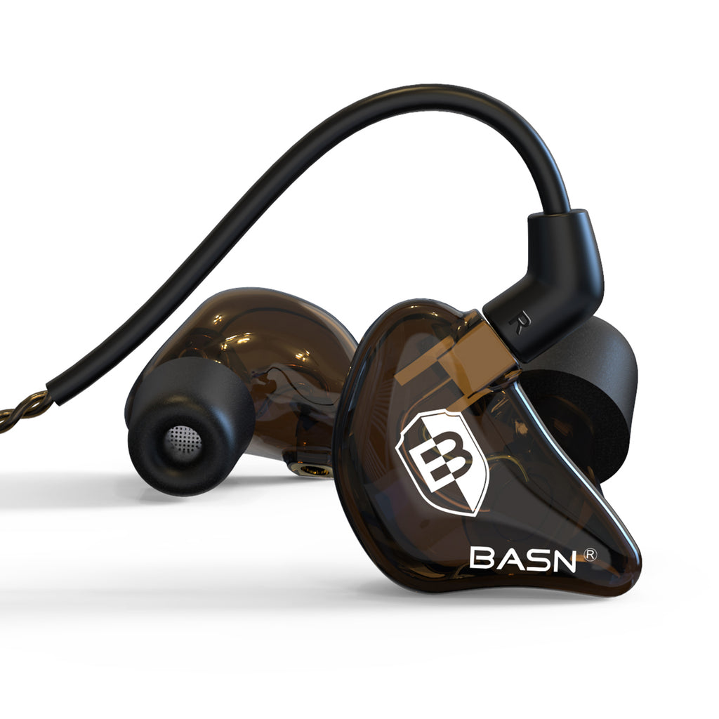 BASN Bmaster5 (1DD+4BA) PE connector In Ear Monitor Headphone (Gold)